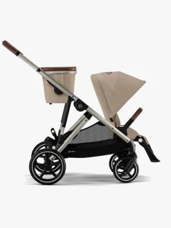 Cybex GAZELLE S Søskendevogn, Almond Beige/Taupe