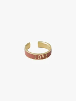 Design Letters Candy Ring Love, Ash Lyserød