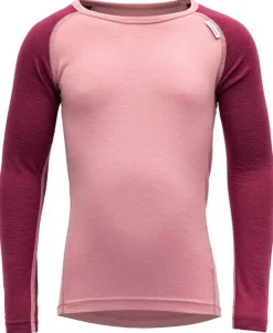 Devold Duo Breeze Kid Undertrøje, Foxglove