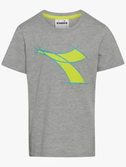 Diadora T-Shirt, Light Mid Grey Mel