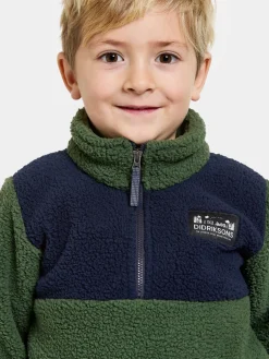Didriksons Gosig Fleecetrøje, Pine Green
