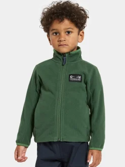 Didriksons Muskot Vindtæt Vindtæt Fleecetrøje, Pine Green