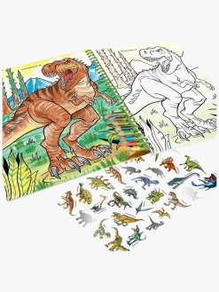 Dino World Malebog med Farveblyanter