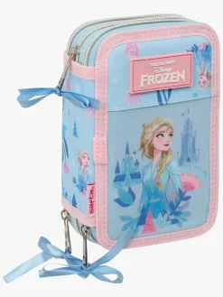 Disney Frozen Penalhus med 3 Rum Ice Magic, Lyseblå