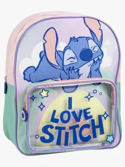 Disney Lilo & Stitch Rygsæk, Lyserød/Grøn