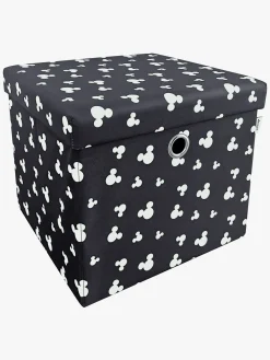 Disney Mickey Mouse Puf med Opbevaring, Grå