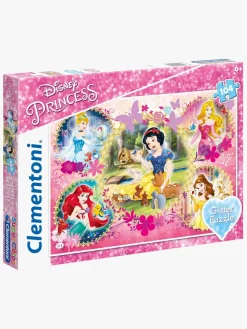 Disney Princess Glitter Puslespil, 104 Brikker