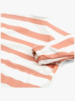 Done By Deer Langærmet Hagesmæk, Stripes Papaya