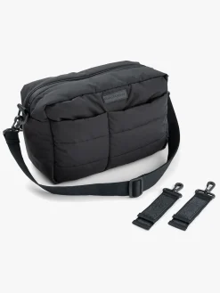 Done By Deer Quiltet Pusletaske med Barnevognskrog, Black