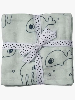 Done By Deer Stofble Sea Friends 120x120 2-pak, Blue