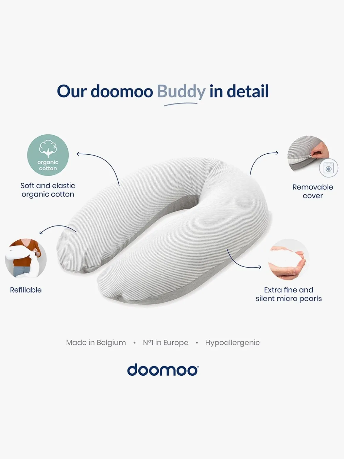 Doomoo Amme- & Graviditetspude Buddy, Svampe