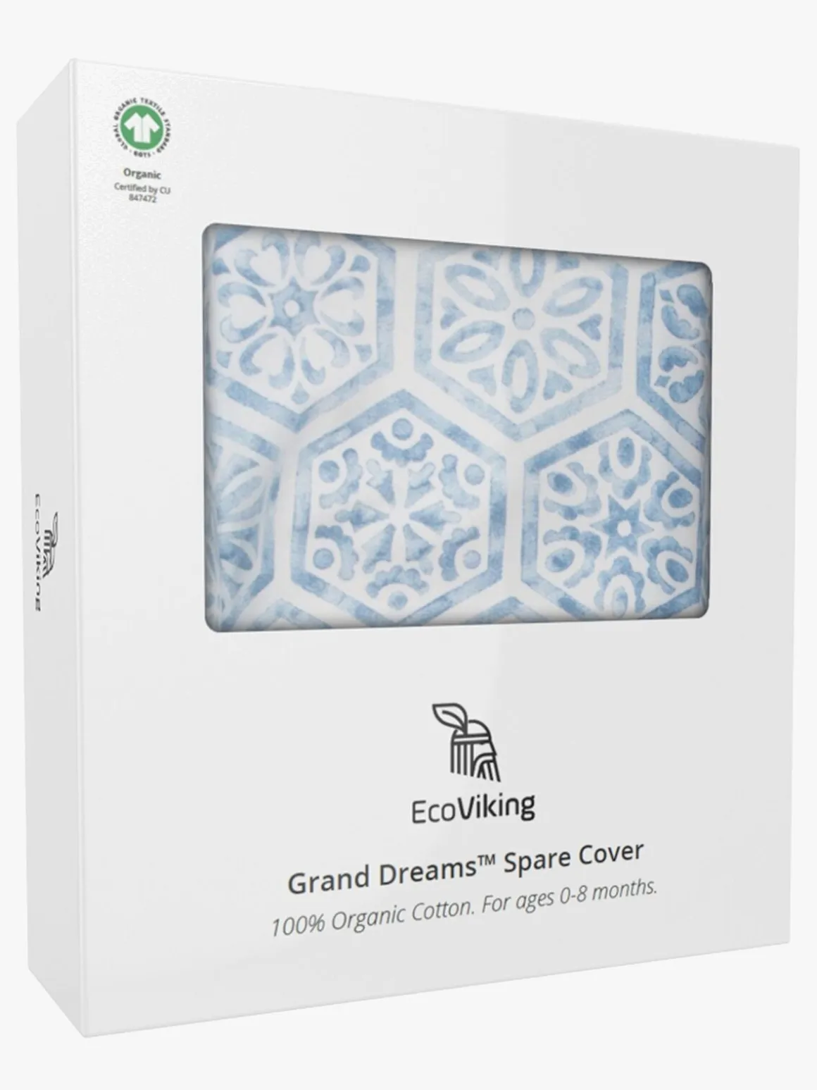 EcoViking Organic Babynest Cover Mediterranean Blue