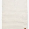 Elodie Furry Knit Tæppe, Vanilla White