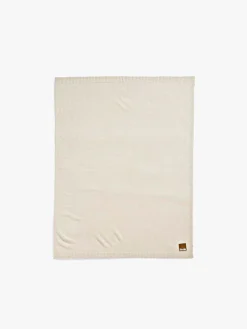 Elodie  Pointelle-strikket Tæppe 100x75, Creamy White