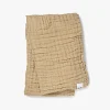 Elodie  Rynket Tæppe 120x120, Pure Khaki