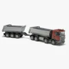 Emek Lastbil m. Tippelad & Anhænger Scania, Rød