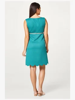 ESPRIT Jacquard Kjole, Evergreen