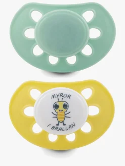 Esska Classic Myre Silikone Sut 2-pak 4-36 m, Green/Yellow