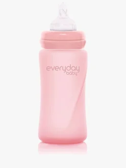 Everyday Baby Sutteflaske Glas 240 ml, Lyserød