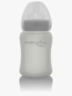 Everyday Baby Sutteflaske Glas 150 ml, Grå