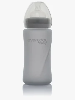 Everyday Baby Sutteflaske Glas 240 ml, Grå