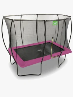 EXIT Silhouette Trampolin inkl. Sikkerhedsnet 244x366 cm, Pink
