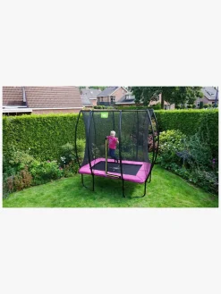 EXIT Silhouette Trampolin inkl. Sikkerhedsnet 153x214 cm, Pink