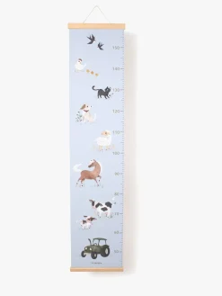 FILIBABBA Højdemåler, Blå Farm Animals
