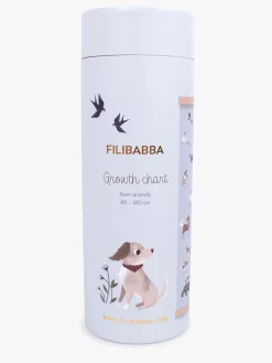 FILIBABBA Højdemåler, Blå Farm Animals