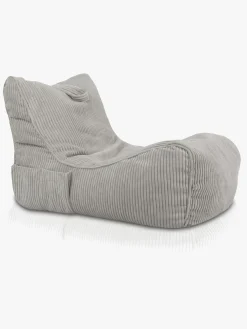 Furini Flavio Sækkestol Velour, Lysegrå