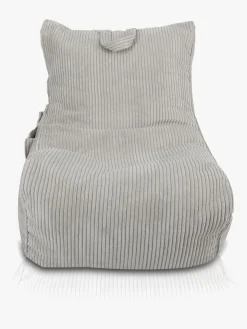 Furini Flavio Sækkestol Velour, Lysegrå