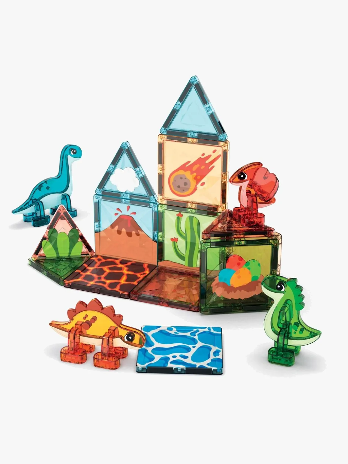 Geomag Magnetisk Byggesæt Dino World 25 Dele