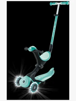 Globber Go-Up Deluxe Lights Trehjulet Løbehjul, Dark Mint
