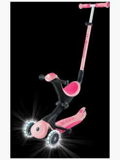 Globber Go-Up Deluxe Lights Trehjulet Løbehjul, Pastel Pink