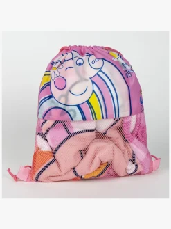 Gurli Gris Håndklæde Gymnastikpose & Kasket Sæt, Pink