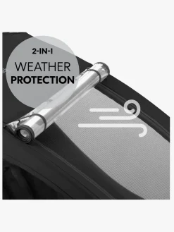 Hauck Dryk Duo Plus Cykelanhænger, Black