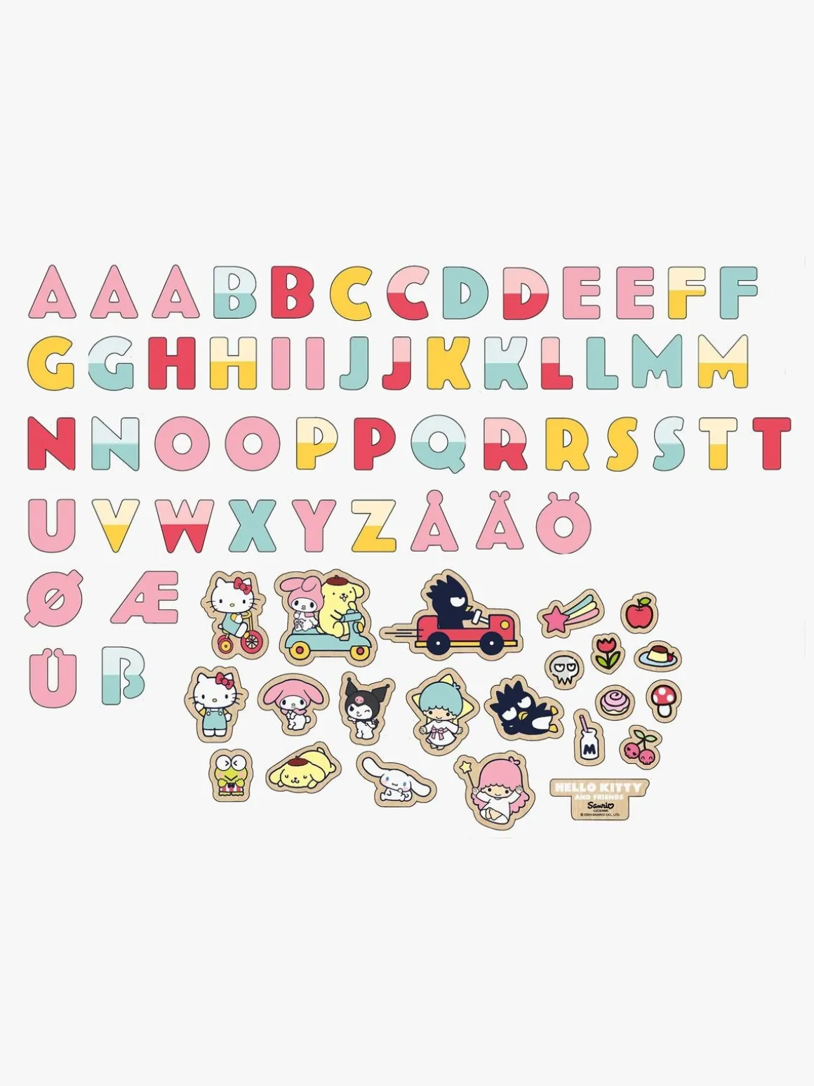 Hello Kitty Magnet Bogstaver og Figurer