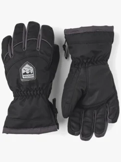 Hestra Sarri Zip JR Handsker, Sort/Grafit