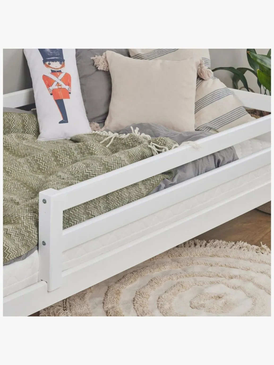 Hoppekids ECO Dream Juniorseng med Sengehest 90x200, Hvid