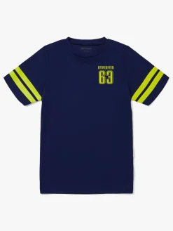 Hyperfied Back Logo T-Shirt, Medieval Blue