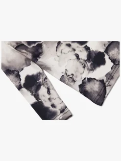 Hyperfied Long Sleeve Logo Top, Black/Grey Watercolor