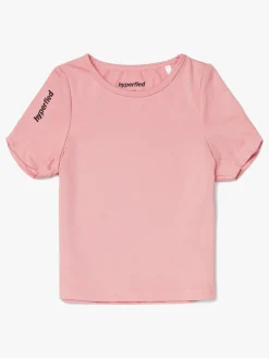 Hyperfied Short Sleeve Logo Top, Blush