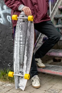 Impulse Longboard, Grå/Gul