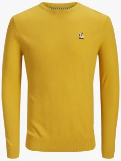 Jack & Jones Steam Crewneck Trøje, Yolk Yellow