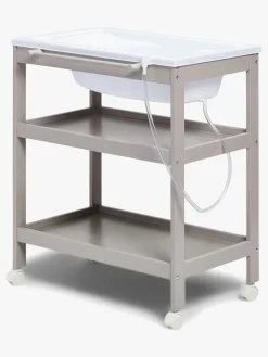 JLY Dream Puslebord med Badebalje, Warm Grey