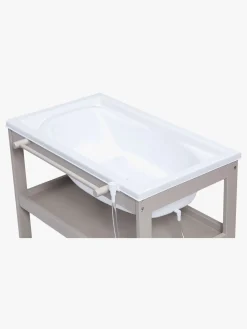 JLY Dream Puslebord med Badebalje, Warm Grey