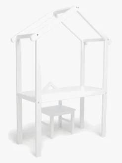JLY  Huset Skrivebord med Stol, Hvid