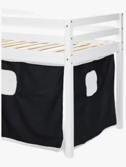 JLY PIRAT Dream Juniorseng m. Sengegardin & Madras 90x190, Hvid