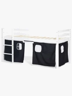 JLY PIRAT Dream Juniorseng m. Sengegardin & Madras 90x190, Hvid