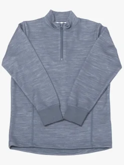 Joha Trøje Halfzip Merinomix, Blå